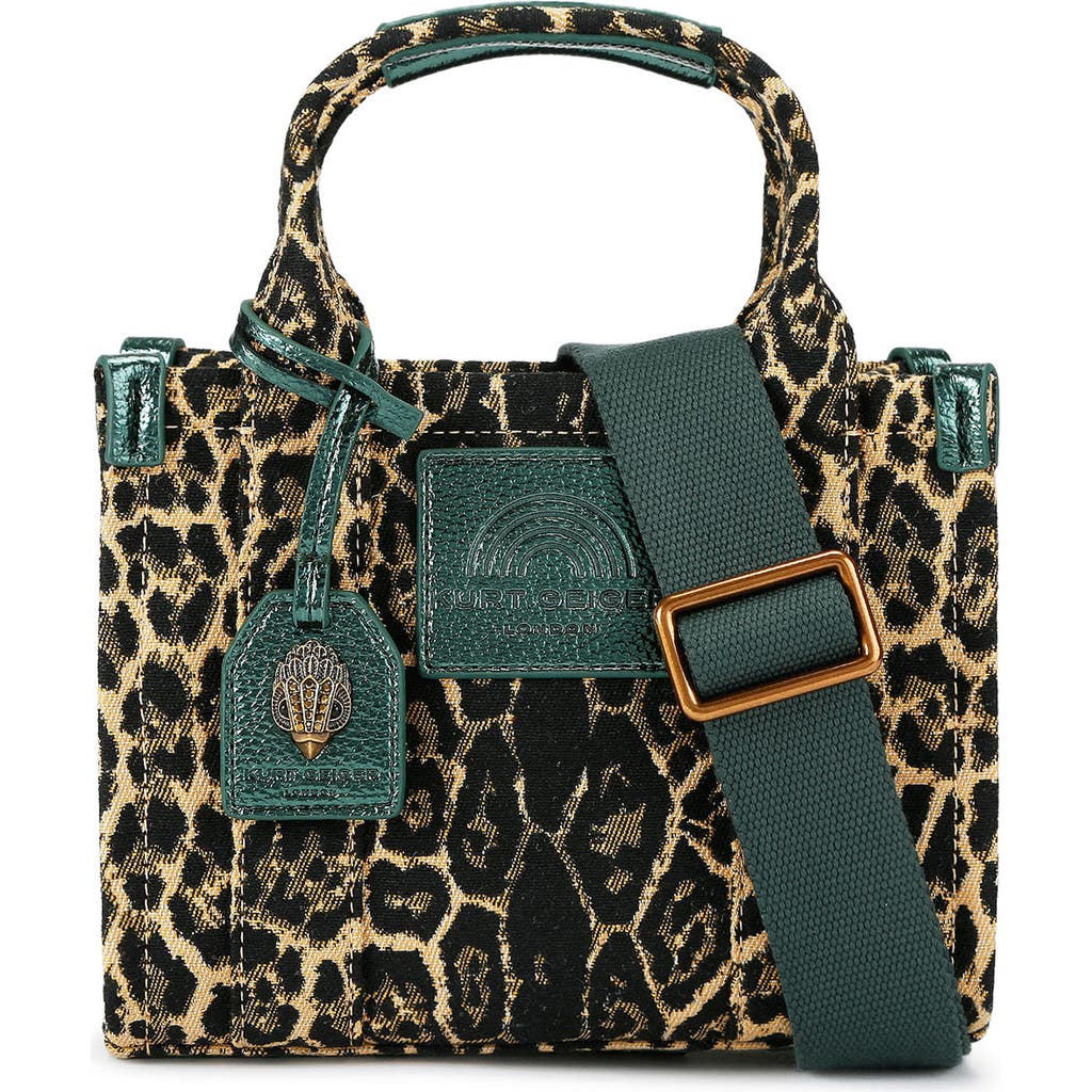 Kurt Geiger London X-small Southbank Canvas Tote In Brown