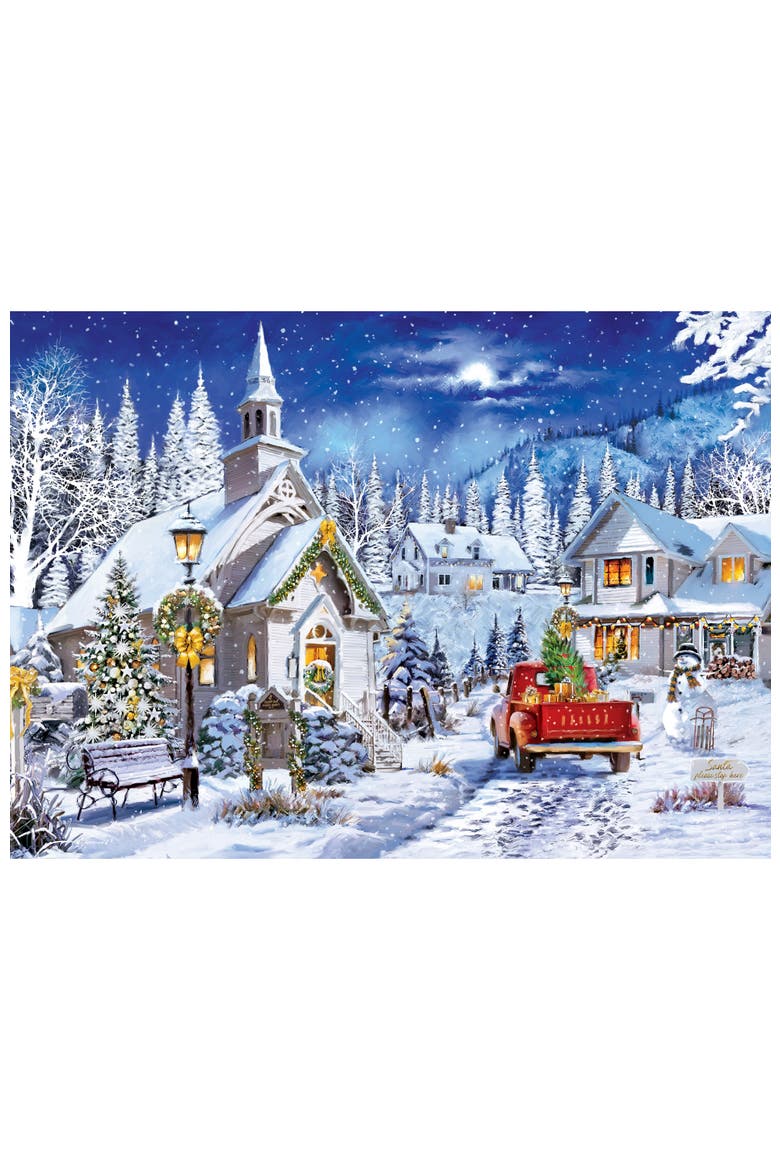 Chapel's Winter Light 1000pc Puzzle, Alternate, color, Multicolor