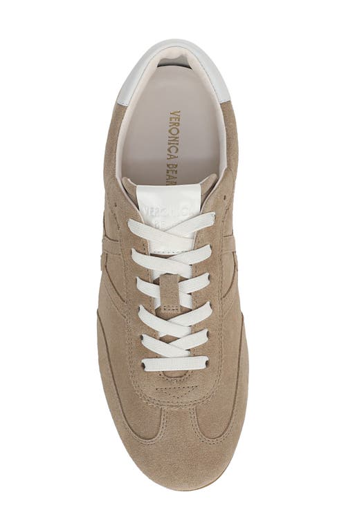 Veronica Beard Riviera Suede Sneakers In Sand/lily