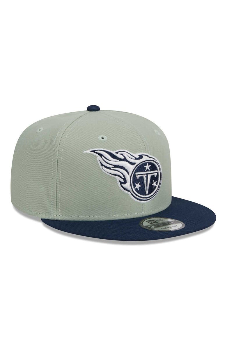 New Era Men's New Era Green/Navy Tennessee Titans 2-Tone Color Pack 9FIFTY Snapback Hat, Alternate, color, 