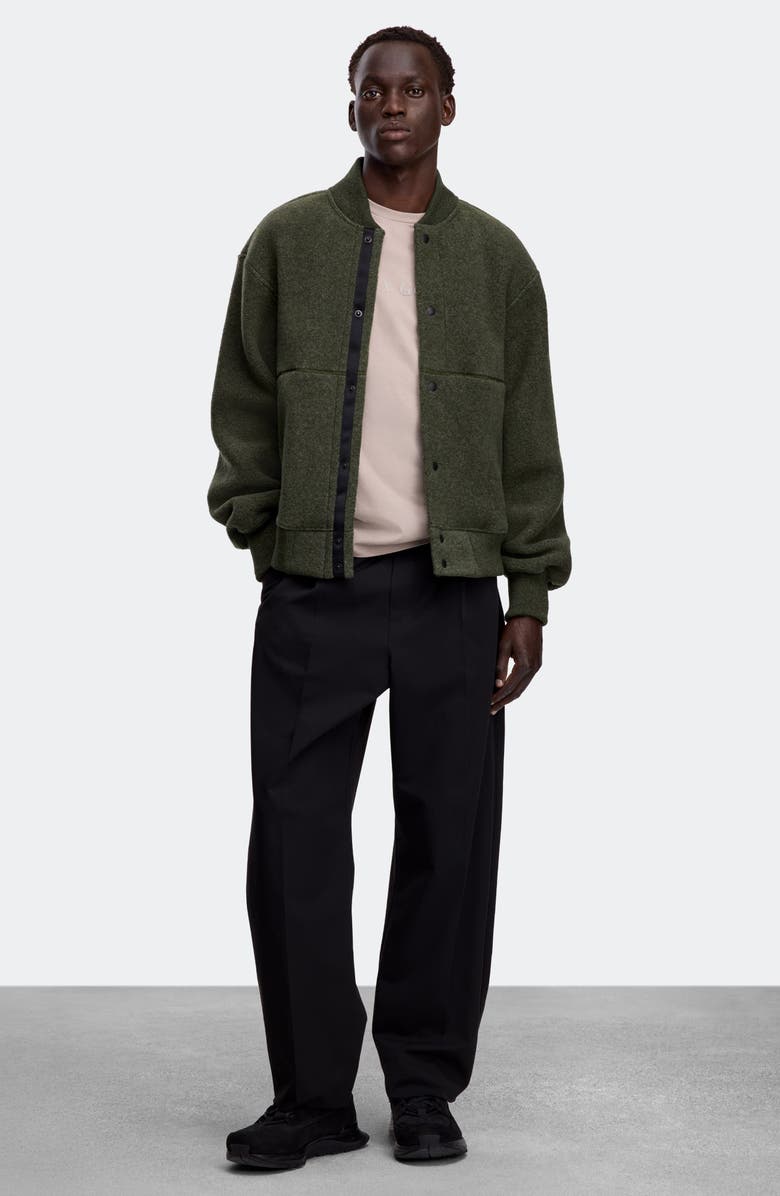 Canada Goose Hudson Black Label Fleece Bomber Jacket, Alternate, color, Dark Sage