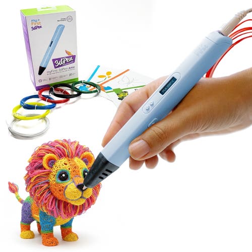 myFirst 3D Pen Artist - 3D Printing Pen with 6 PLA Filament Colors, Stencil Book in Blue at Nordstrom