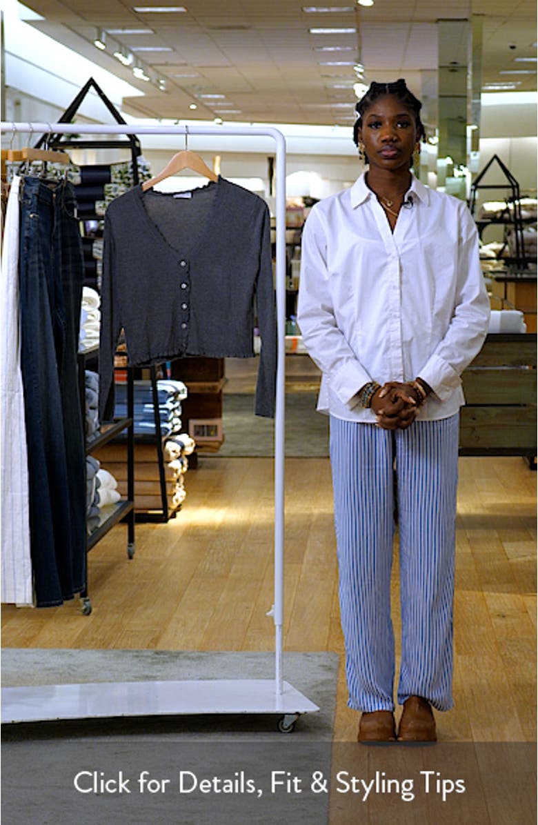 Ruffle Crop Cardigan, sales video thumbnail
