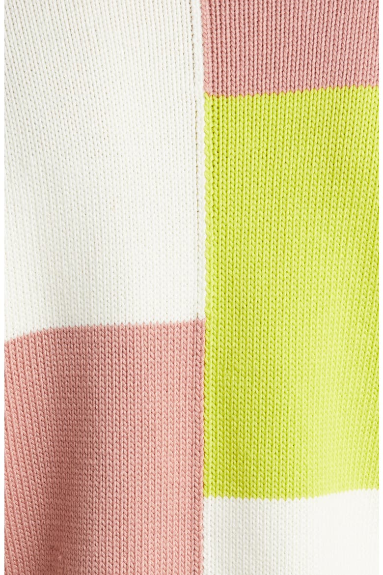 Gender Inclusive Colorblock Merino Wool Sweater, Alternate, color, FLASH LIME MULTI