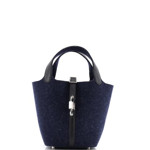 Picotin Lock Bag Felt with Leather PM