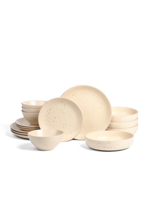 Lauren Stoneware 32-piece Dinnerware Set