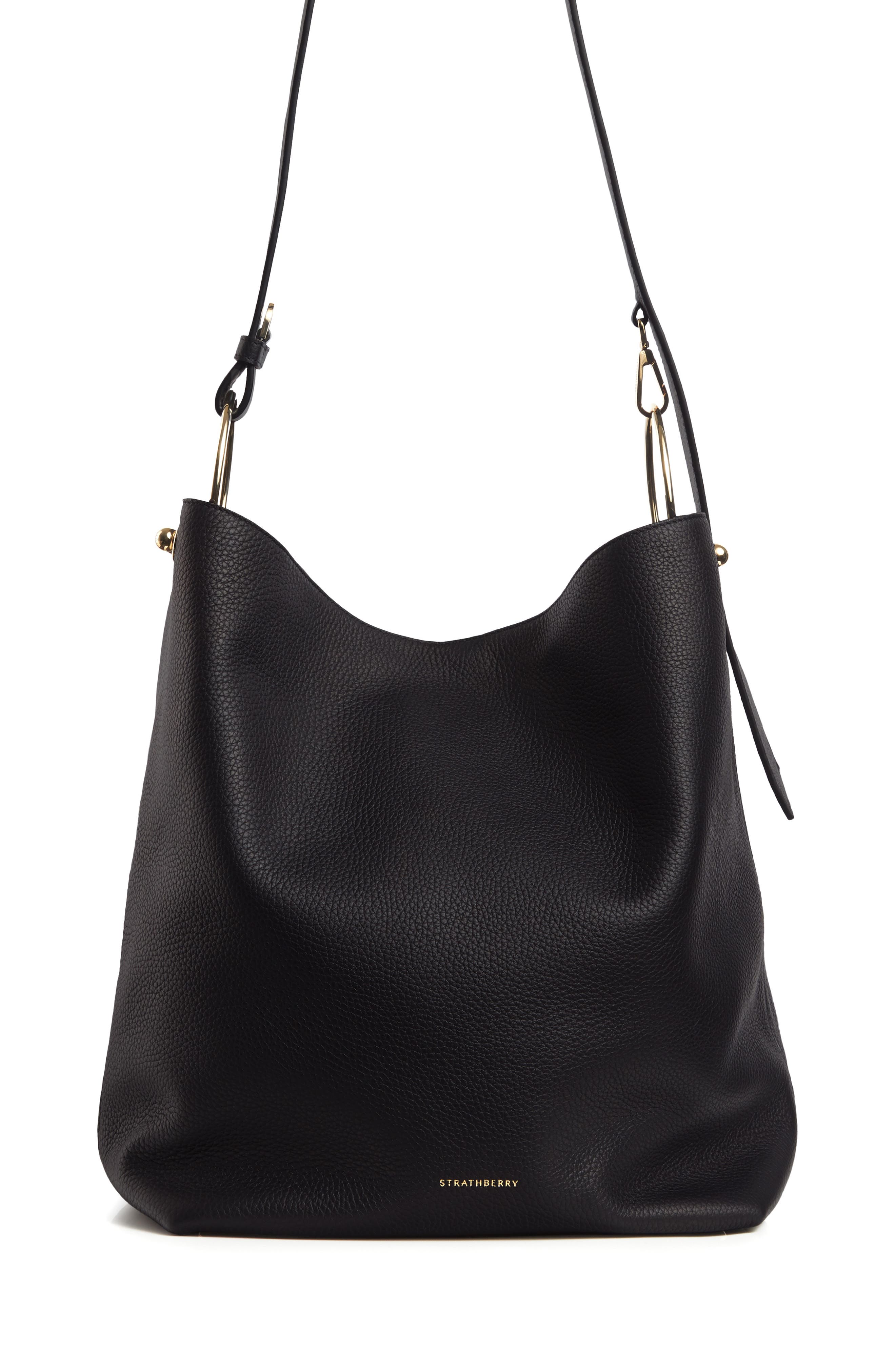 Strathberry Medium Lana Leather Bucket Bag, Main, color, 