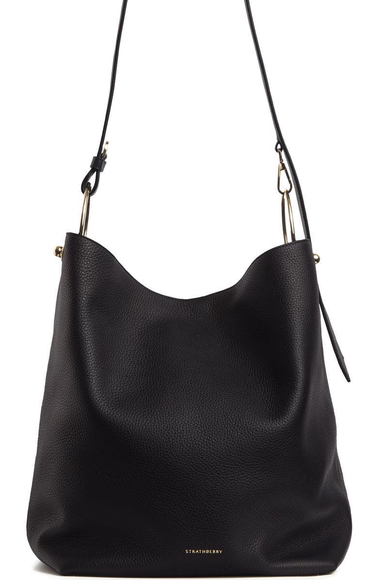 Strathberry Medium Lana Leather Bucket Bag, Main, color,