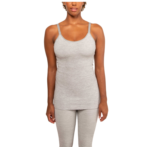 Modern Eternity Maternity Modern Eternity Yoga Nursing Tank Seamless Maternity  Isabella Breastfeedi In Gray
