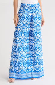 Alice + Olivia Keegan Wide Leg Pull-On Pants