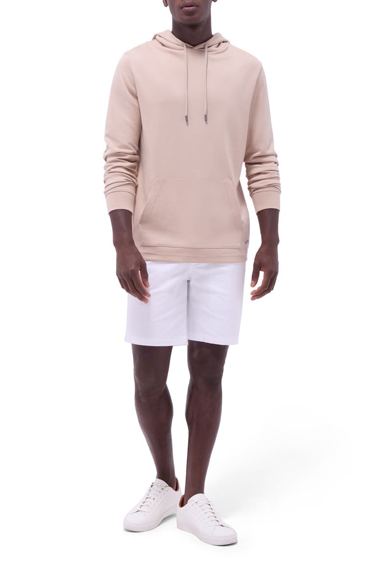 Cotton & Modal Blend Pullover Hoodie, Alternate, color, SAND