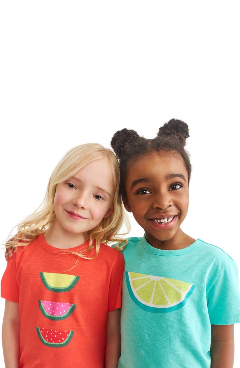 Primary Kids Citrus Tee, Alternate, color, Seahorse Citrus Slice