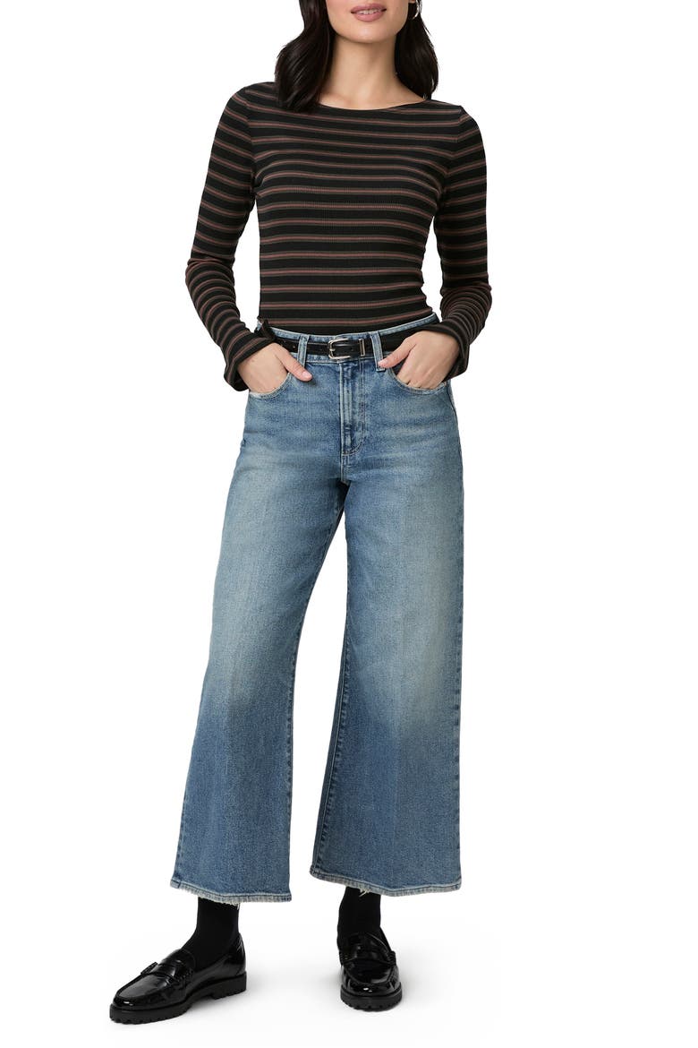 Lucina Stripe Long Sleeve Top, Alternate, color, BLACK MULTI