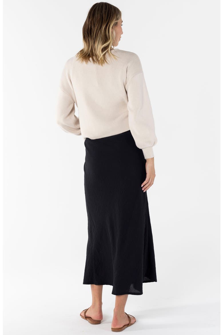 Sylvie Cotton Maternity Knitted Cropped Jumper, Alternate, color, beige