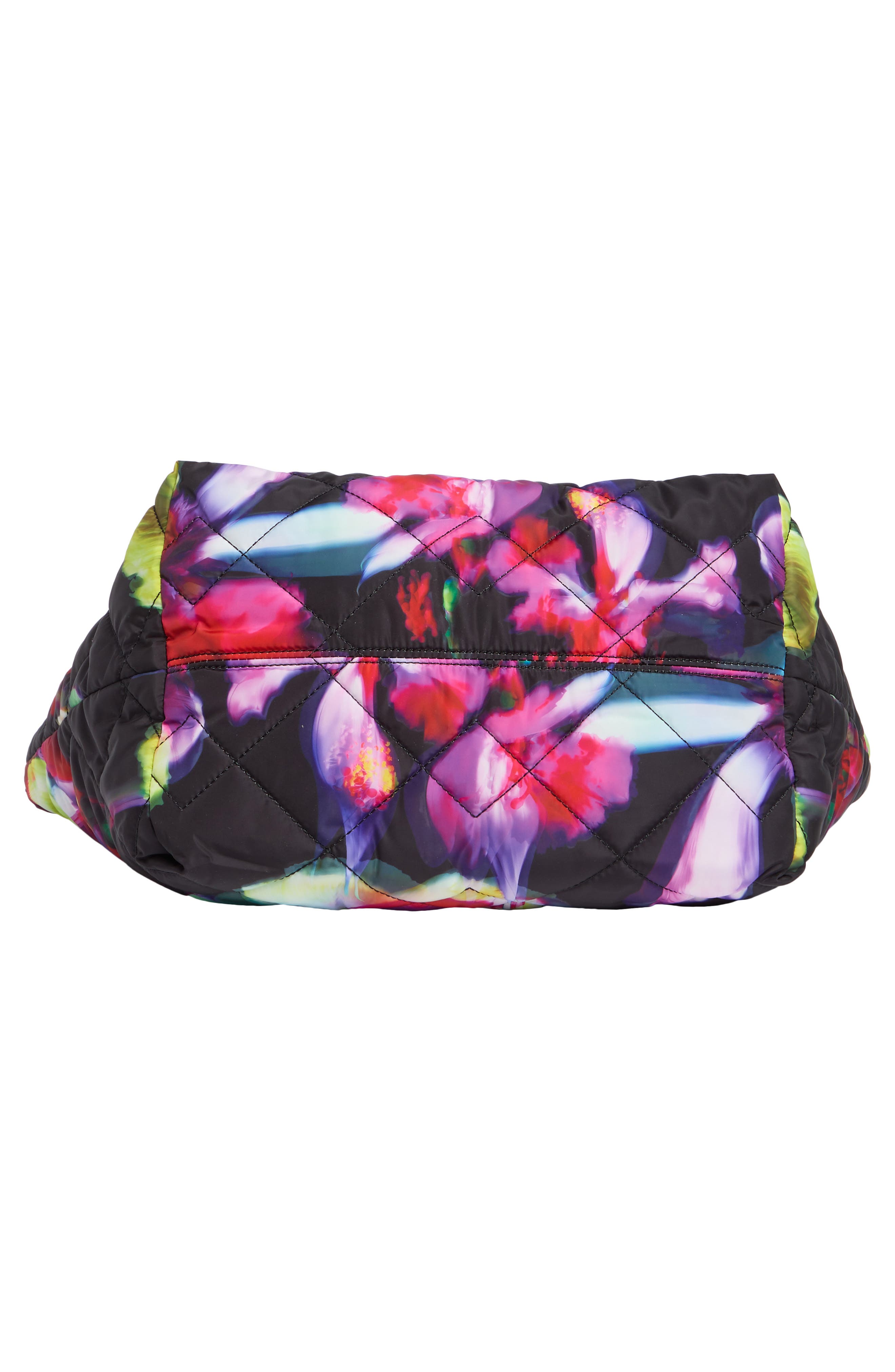 Marc Jacobs Medium Floral Print Quilted Nylon Tote, Alternate, color, 