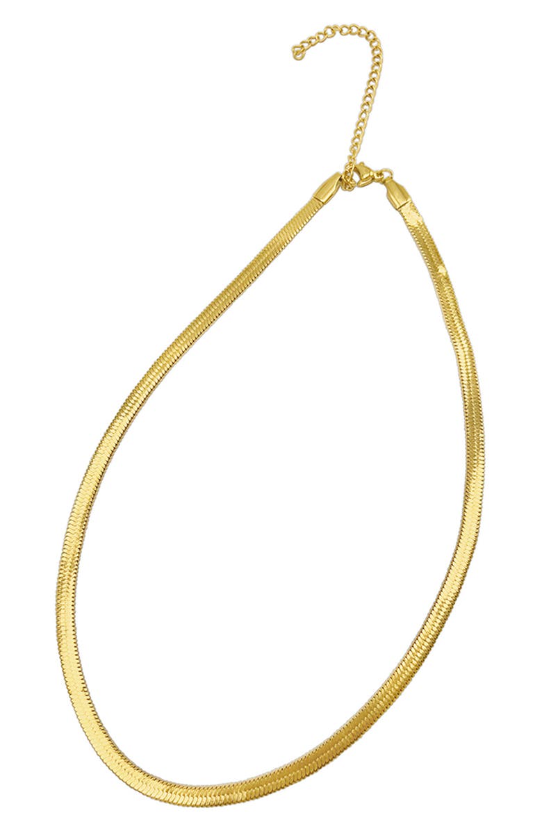 Adornia Snake Chain Necklace, Main, color, 