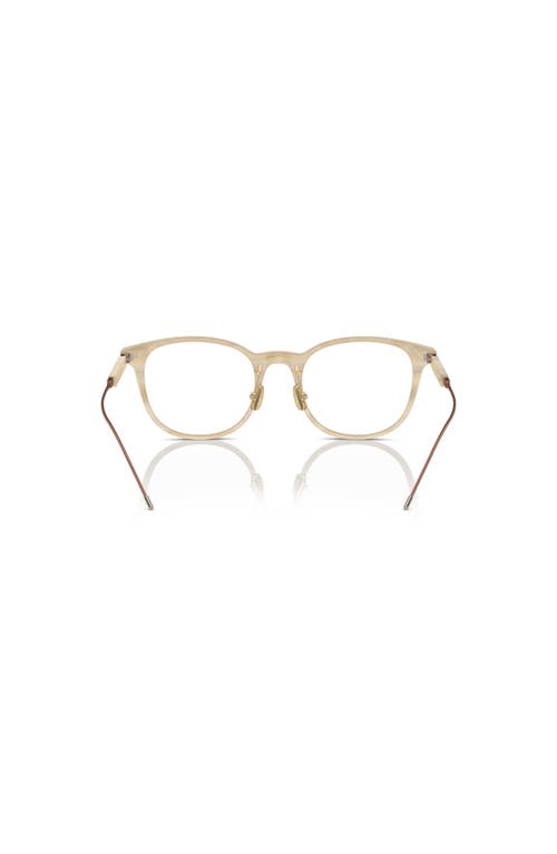 Brunello Cucinelli 51mm Rectangle Optical Glasses In Gold