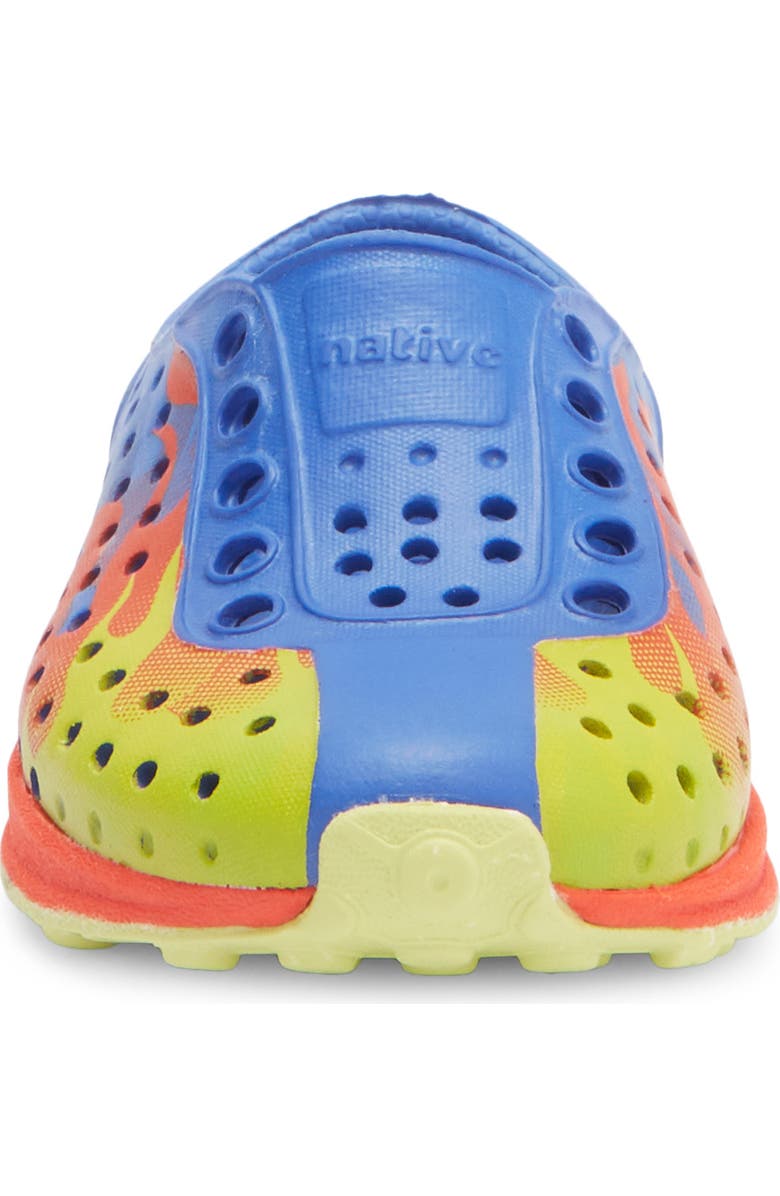 Native Shoes Robbie Floral Water Friendly Perforated Slip-On, Alternate, color, Uv Blue/ Red/ Chartreuse Flame
