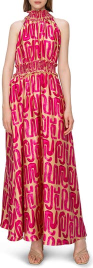 MELLODAY Long Sleeve Mock Neck Floral Maxi Dress main image 0