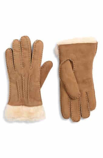 Exposed Genuine Shearling Sheepskin Gloves