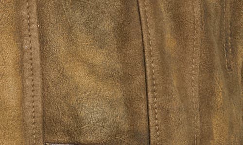 Flynt Distressed Leather Jacket In Toffee