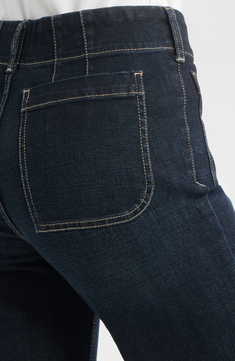 CITY BLUES Soho Patch Pocket Wide Leg Jeans, Alternate, color, Dark Whisker Wash