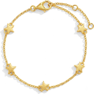 In Season Jewelry Star Station Girls Plated Bracelet