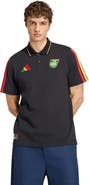 adidas Men's adidas  Black Jamaica National Team Alphaskin Polo