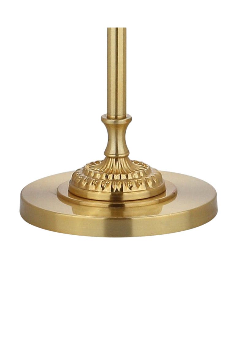 Adalyn Crystal / Metal LED Floor Lamp, Alternate, color, Clear/Brass Gold