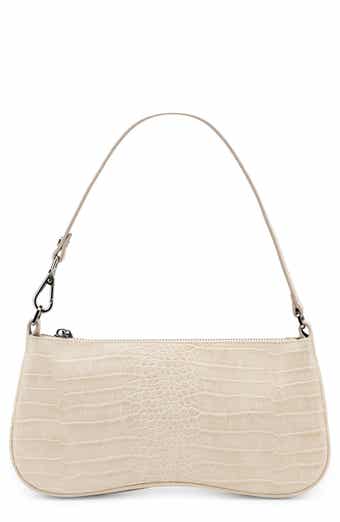 Eva Croc Embossed Faux Leather Convertible Shoulder Bag
