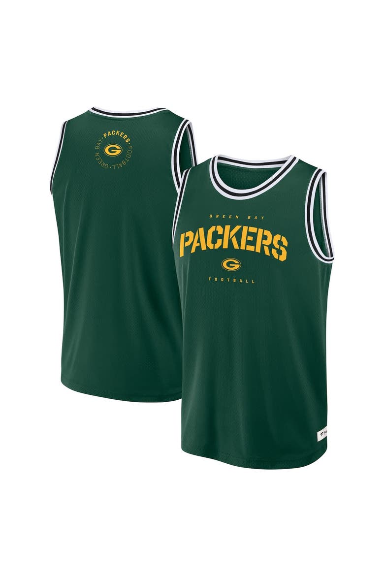 Men's Fanatics Green Green Bay Packers Elements Future Ground Jersey Tank Top, Alternate, color, Green