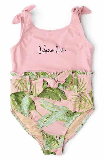Shade Critters Kids' Cabana Palms Shimmer One-Piece Swimsuit