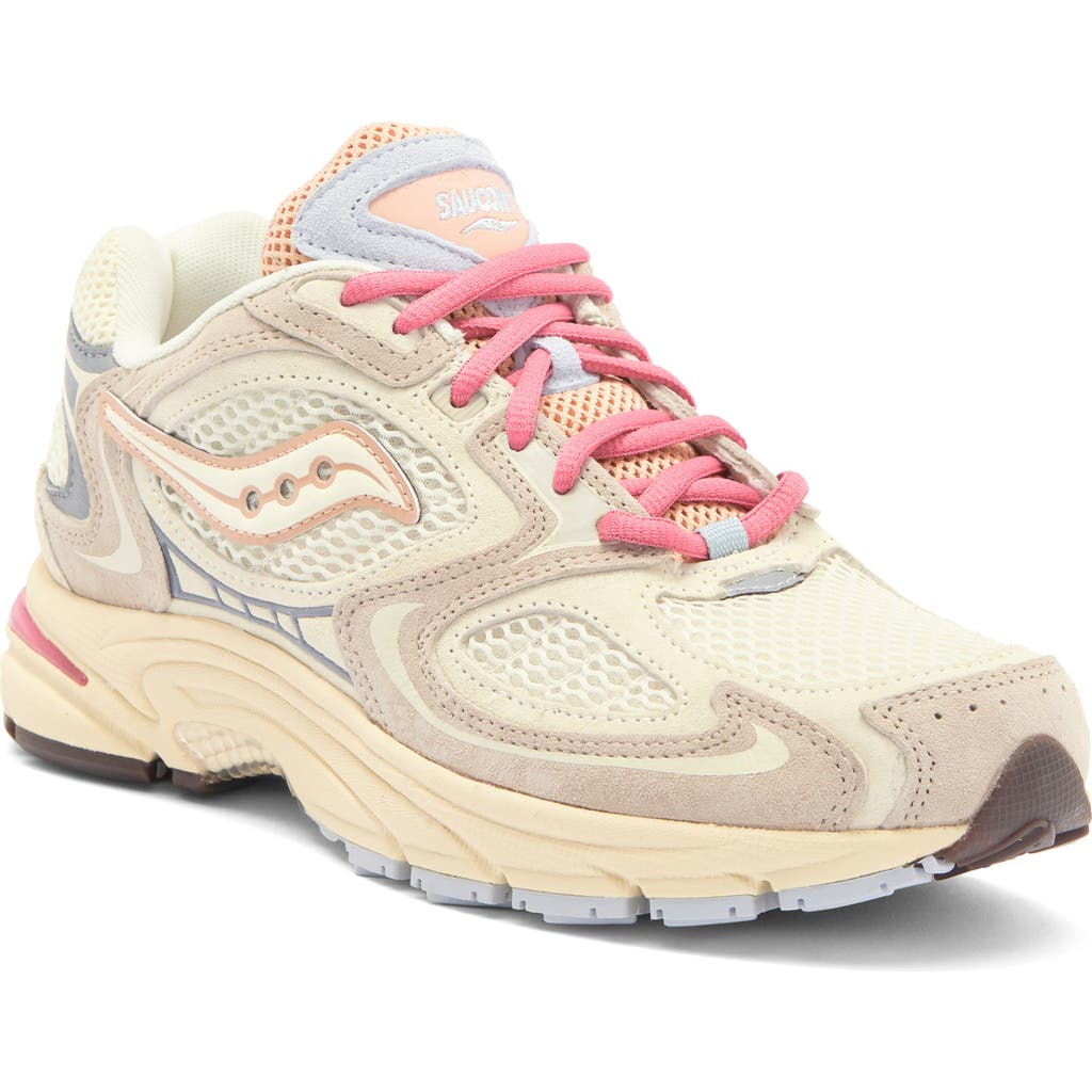 Saucony Grid Jazz 9 Sneaker In Vanilla/grey Crafted Capsule