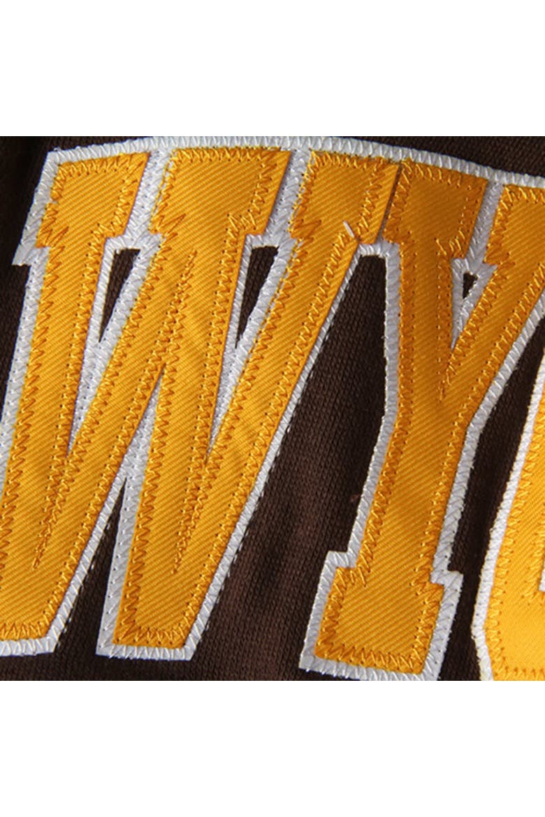Women's Stadium Athletic Brown Wyoming Cowboys Arched Name Full-Zip Hoodie, Alternate, color, Brown