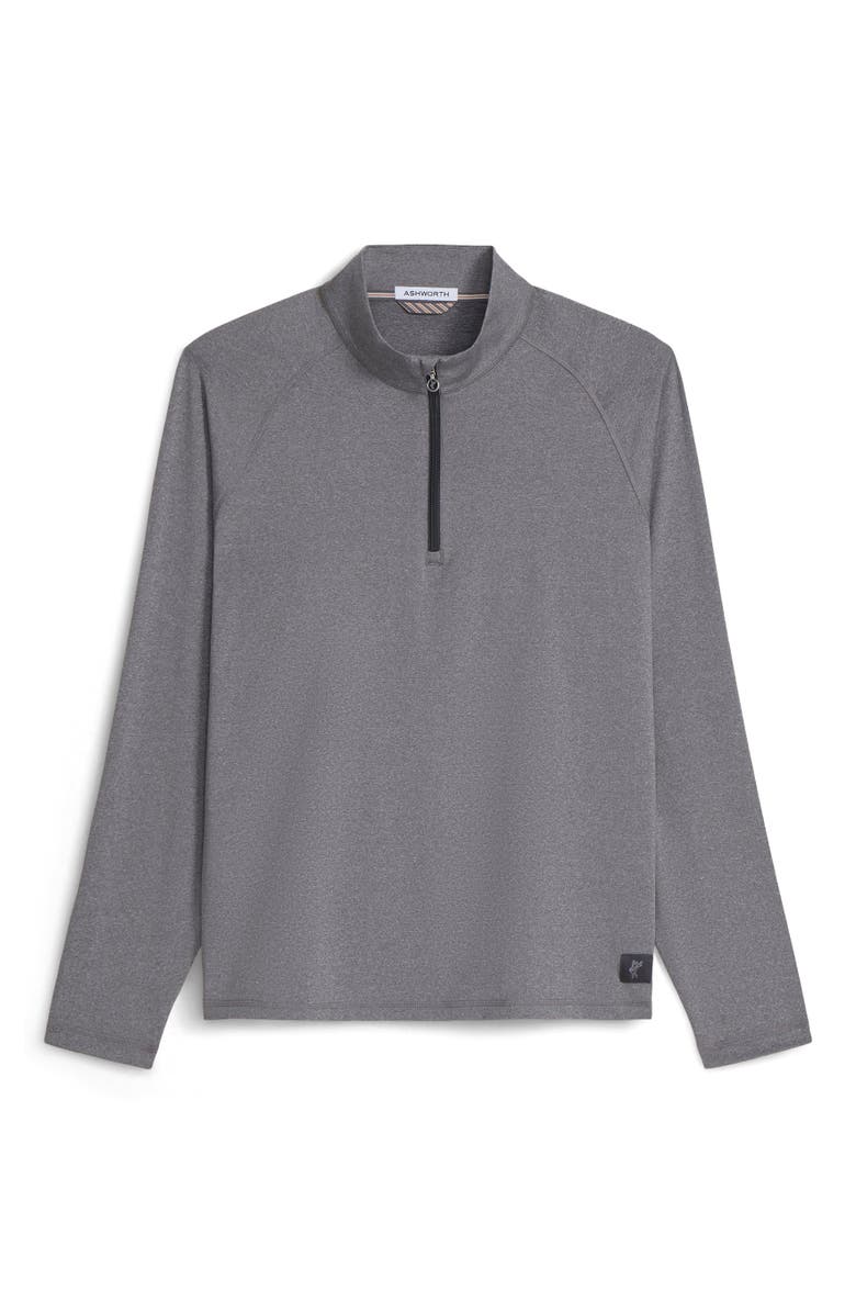 ASHWORTH GOLF Ace Raglan 1/4 Zip, Alternate, color, Asphalt