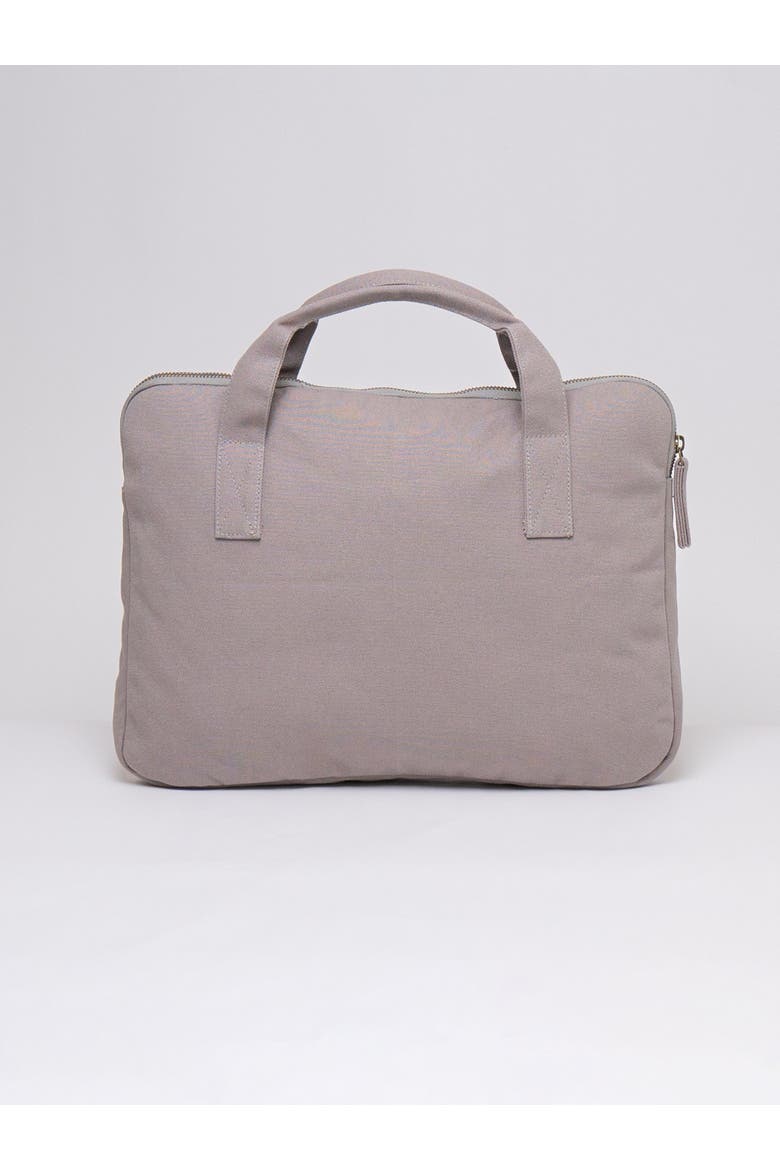 Organic Cotton Laptop Sleeve With Handles, Alternate, color, Cloud Grey