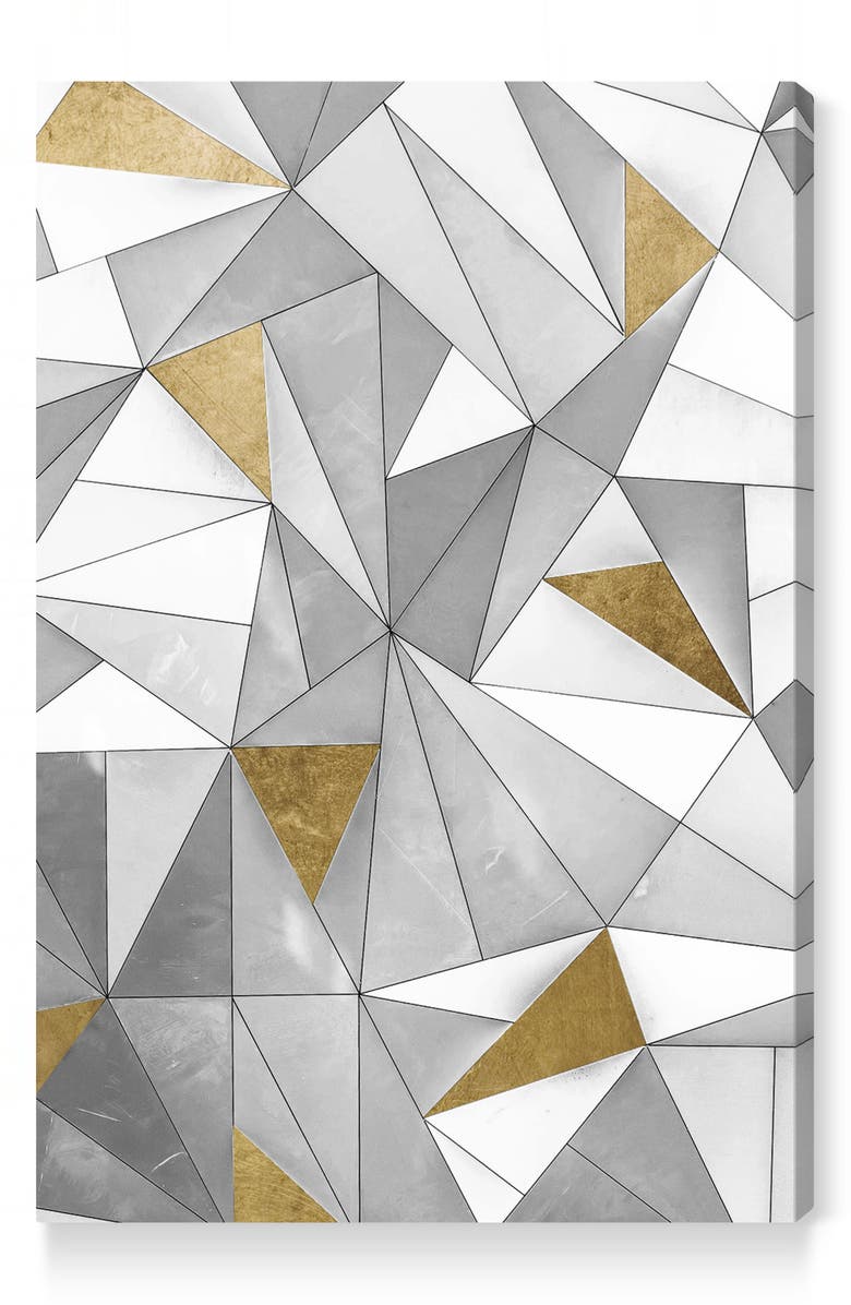 Oliver Gal Triangular Wall Canvas Wall Art, Main, color,