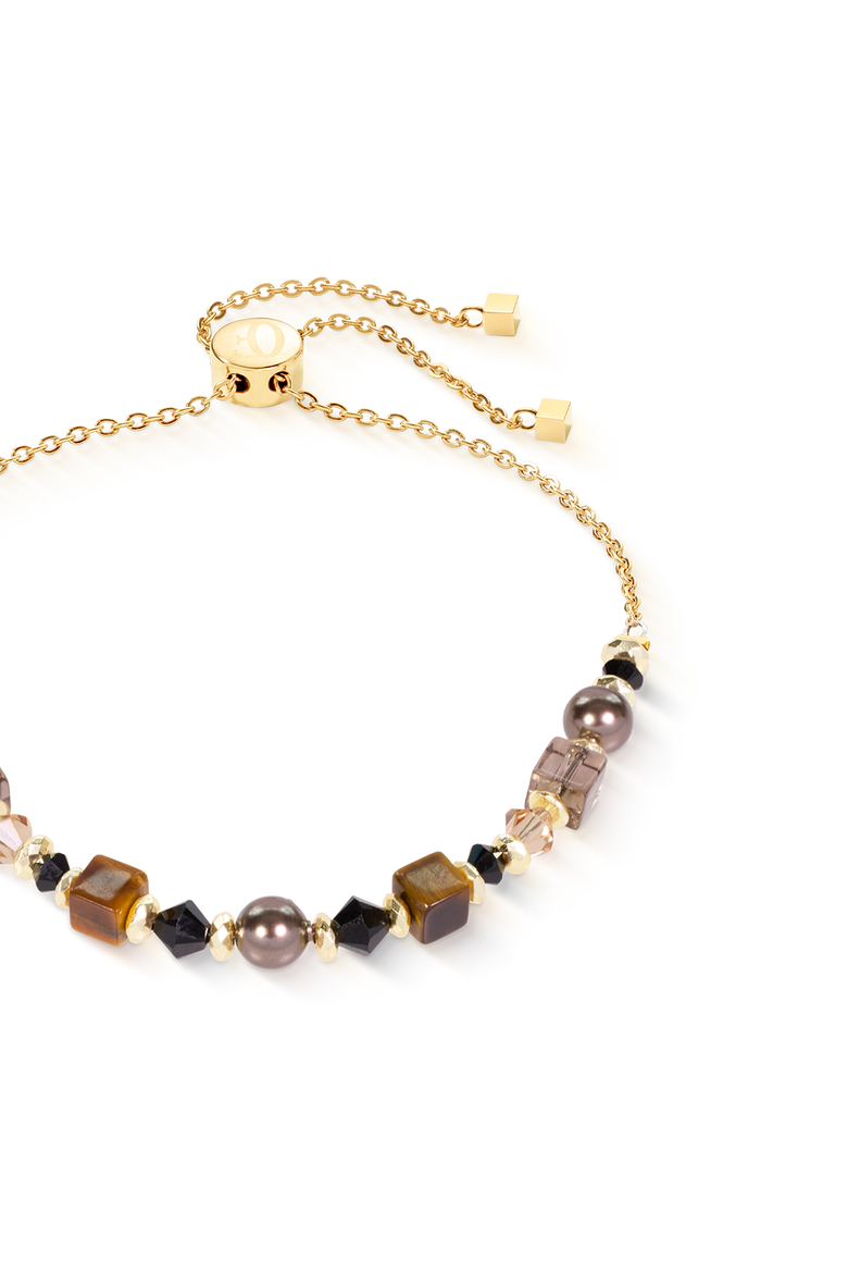 Bracelet Slider, Alternate, color, Brown-Gold