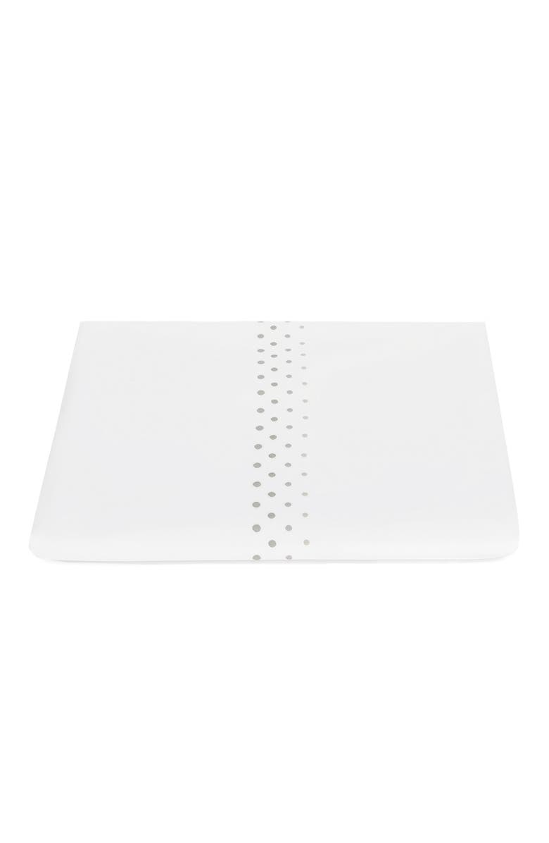 Matouk Dorothy Duvet Cover, Main, color, Silver Ombre