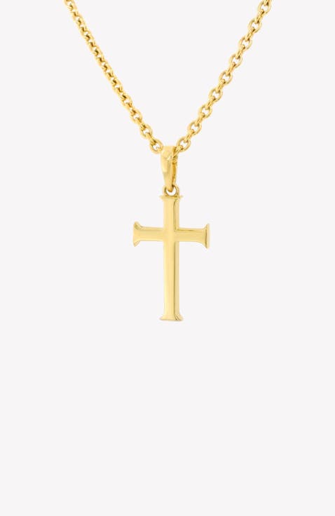 Large Cross Pendant Necklace