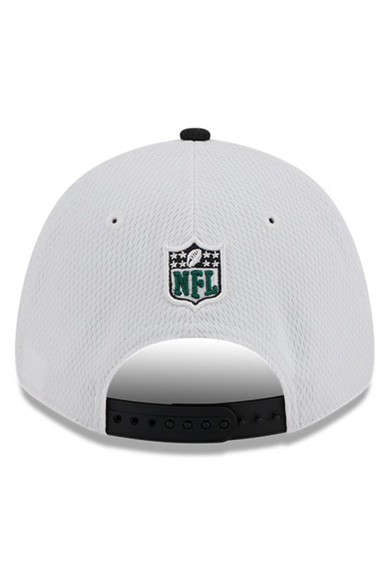 Men's New Era  White/Black New York Jets 2023 Sideline 9FORTY Adjustable Hat, Alternate, color, White