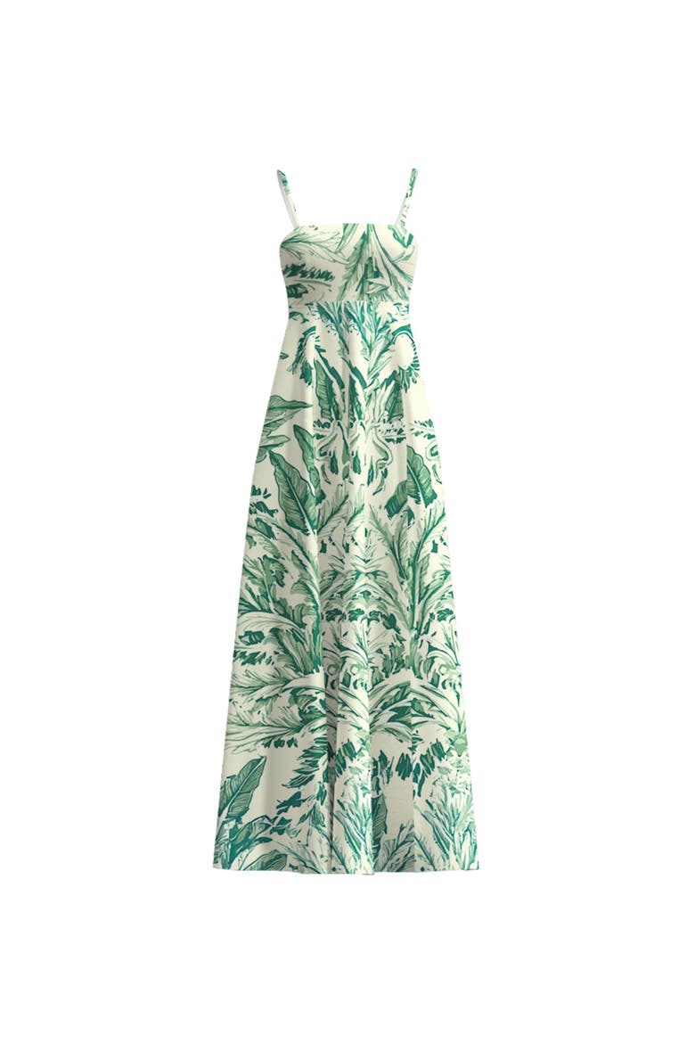 Toile Olive Oria Midi Dress Cotton Poplin, Alternate, color, Toile Olive