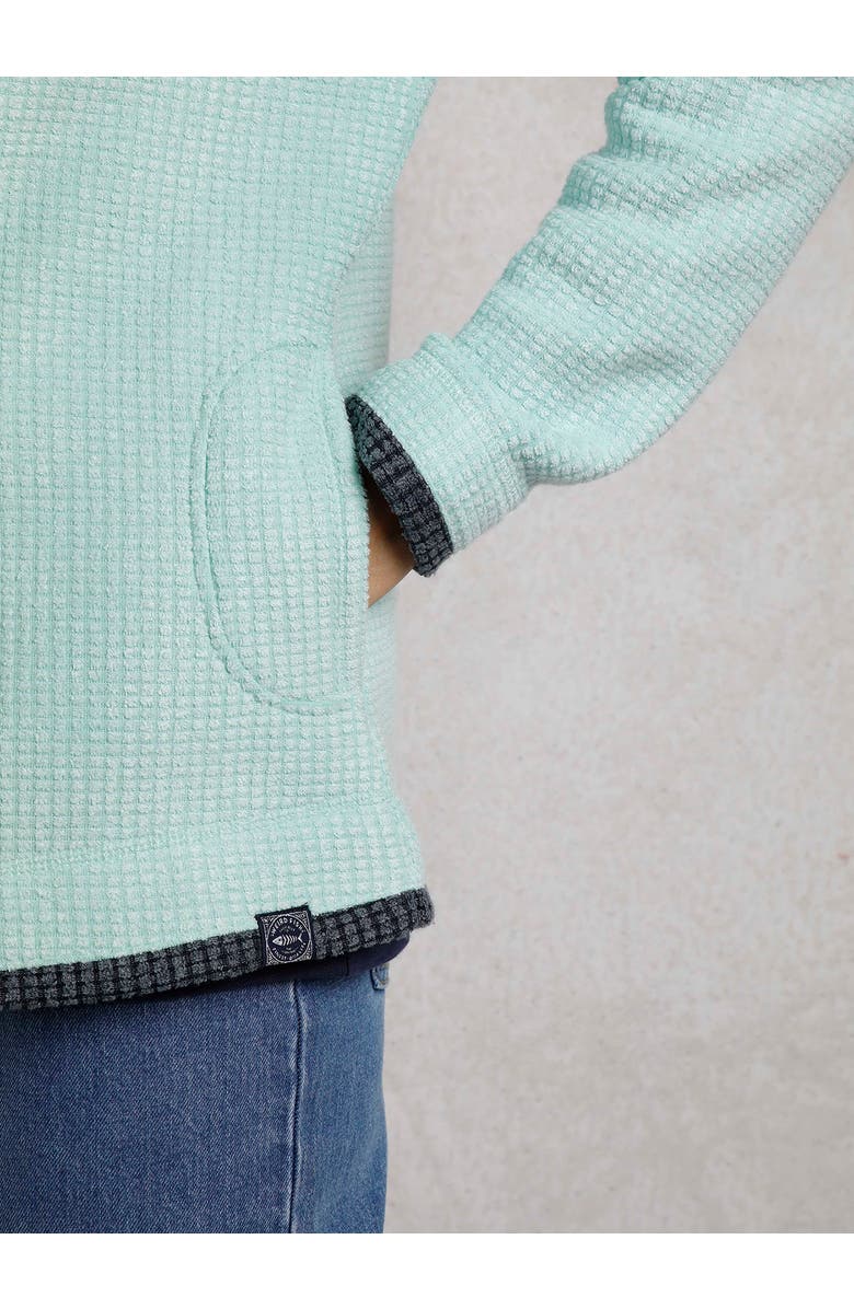 Weird Fish Ariana Full Zip Grid Fleece, Alternate, color, Seaspray