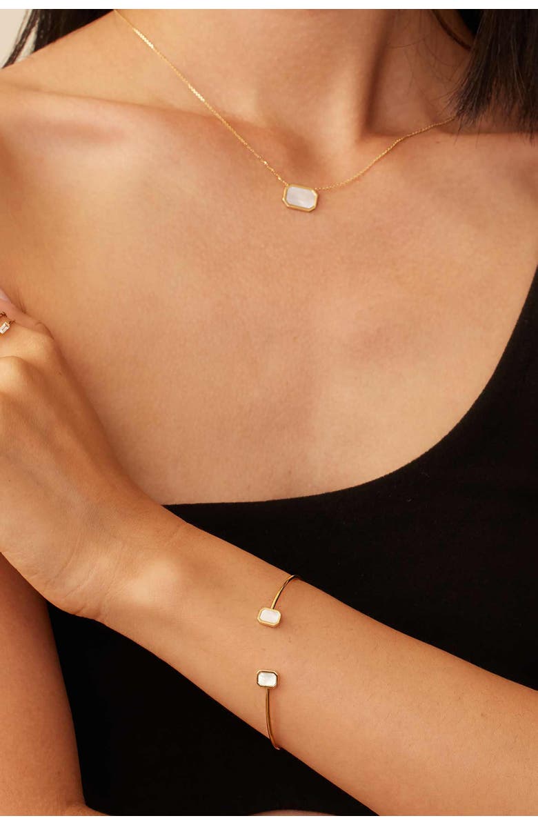 Oradina 14K Yellow Gold Horizons Pendant Necklace, Alternate, color, Yellow Gold