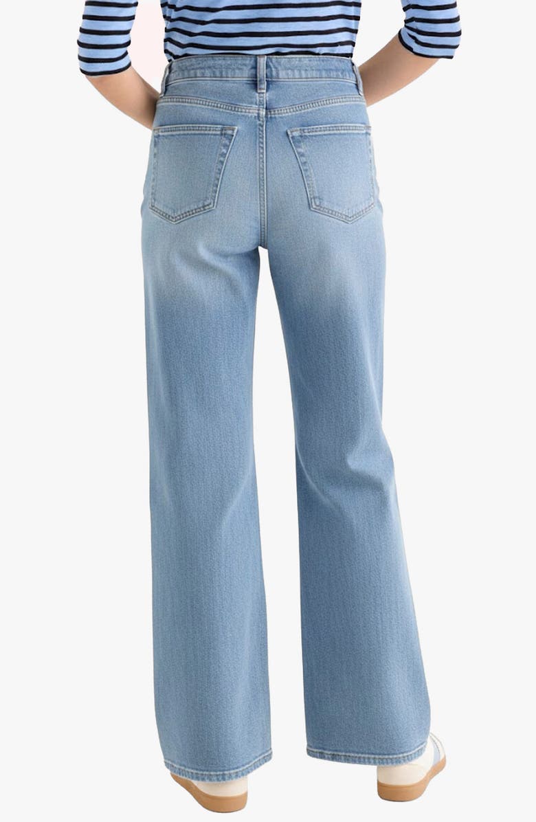 NIC+ZOE Vantage High Waist Wide Leg Jeans, Alternate, color, Coastline