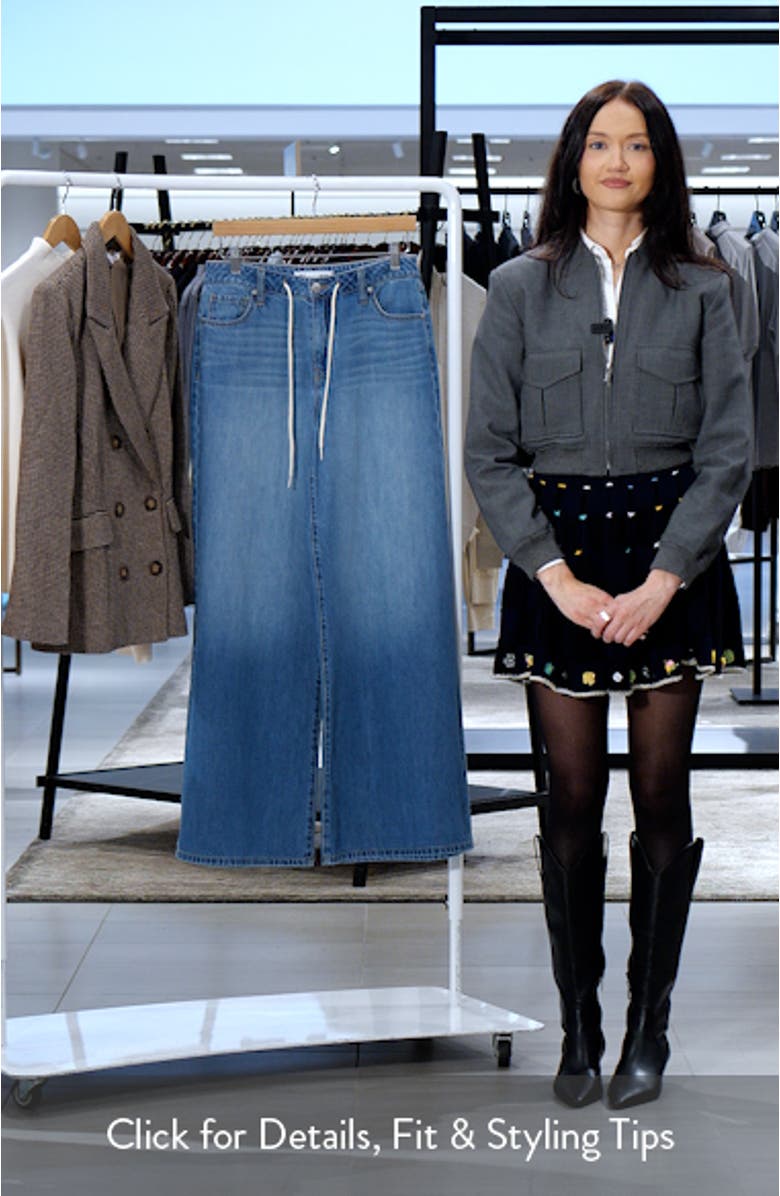 Drawstring High Waist Wide Leg Jeans, sales video thumbnail