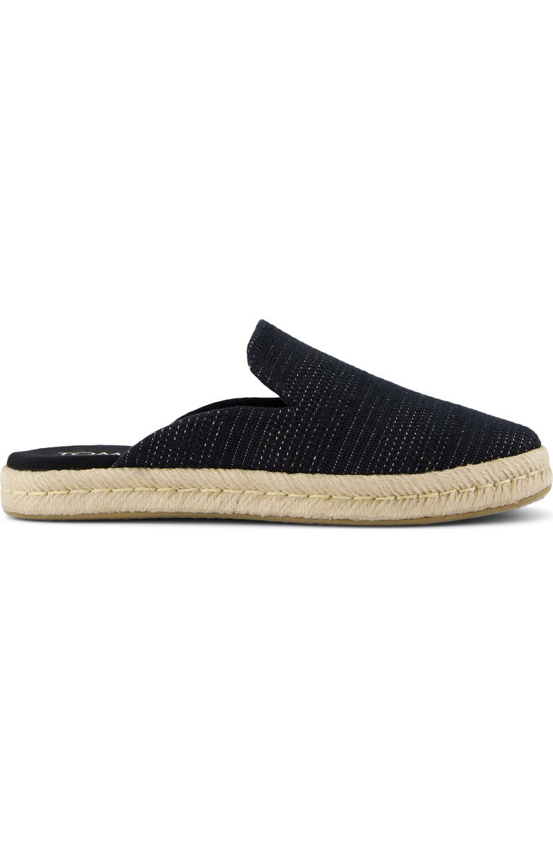 TOMS Santiago Espadrille Mule, Alternate, color, Black
