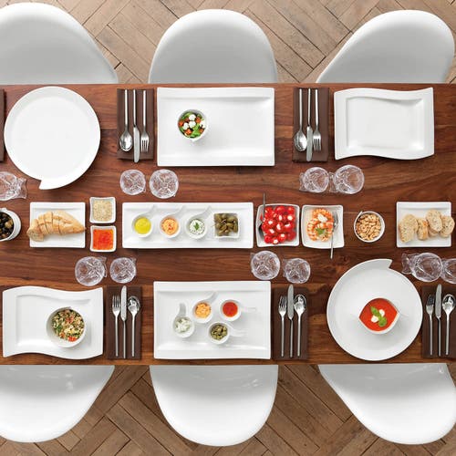 Villeroy & Boch New Wave Antipasti Plate In White