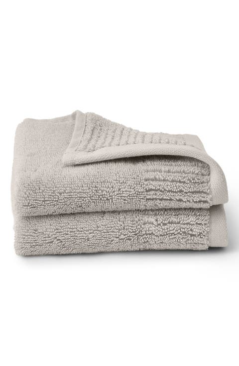 Set of 2 Ultraplush Organic Cotton Washcloths