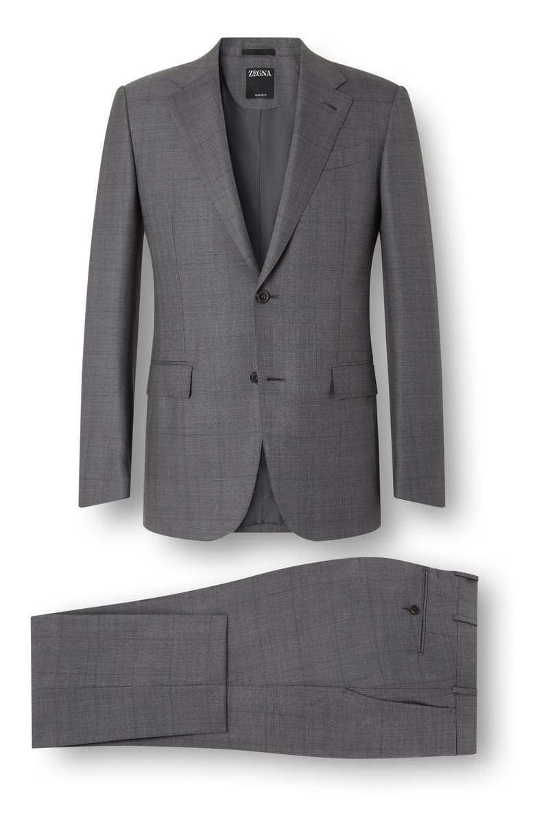 ZEGNA Check 15Milmil15 Wool Suit, Main, color, 